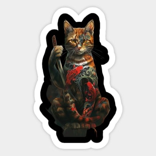 Cat Ninja Saga Agile Assassin Sticker